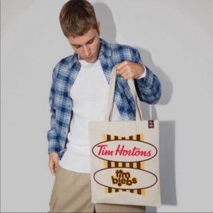 Justin Bieber x Tim hortons limited edition tote bag